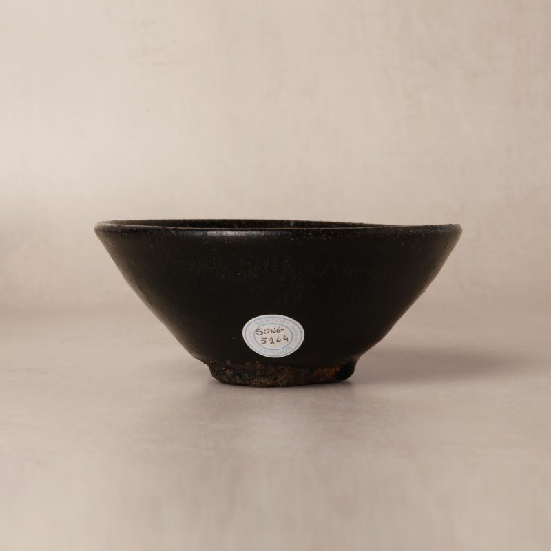 宋 建窰兔毫斗笠盌 | Santos Collection | A Chinese Jian black-glazed 'hare's fur' conical bowl, Song dynasty - 图3