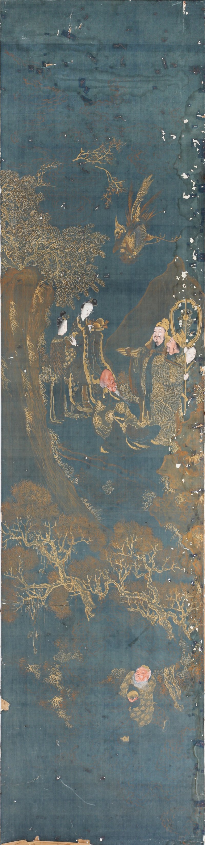 十九世紀 刺繡人物故事圖掛屏 | A Chinese silk 'figural' mounted panel, 19th century - 图2