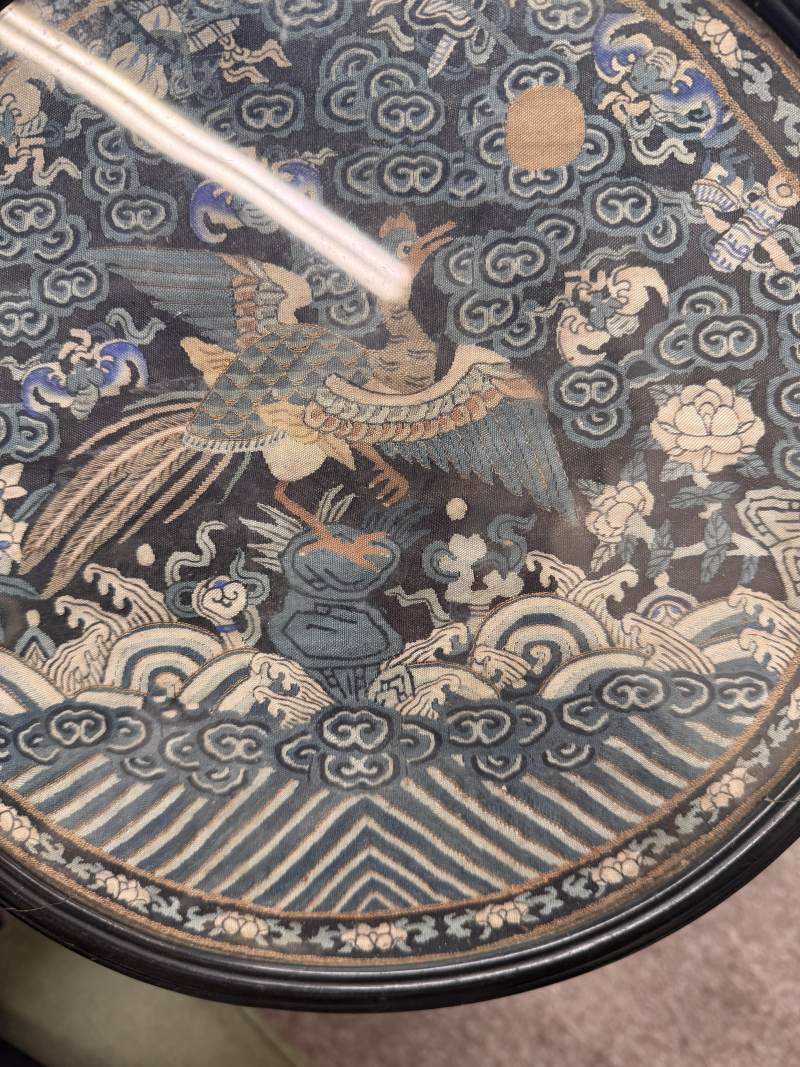 清十八/十九世紀 緙絲文官錦雞紋團補 | A fine Chinese silk kesi 'pheasant' roundel, Qing dynasty, 18th/19th century - 图7