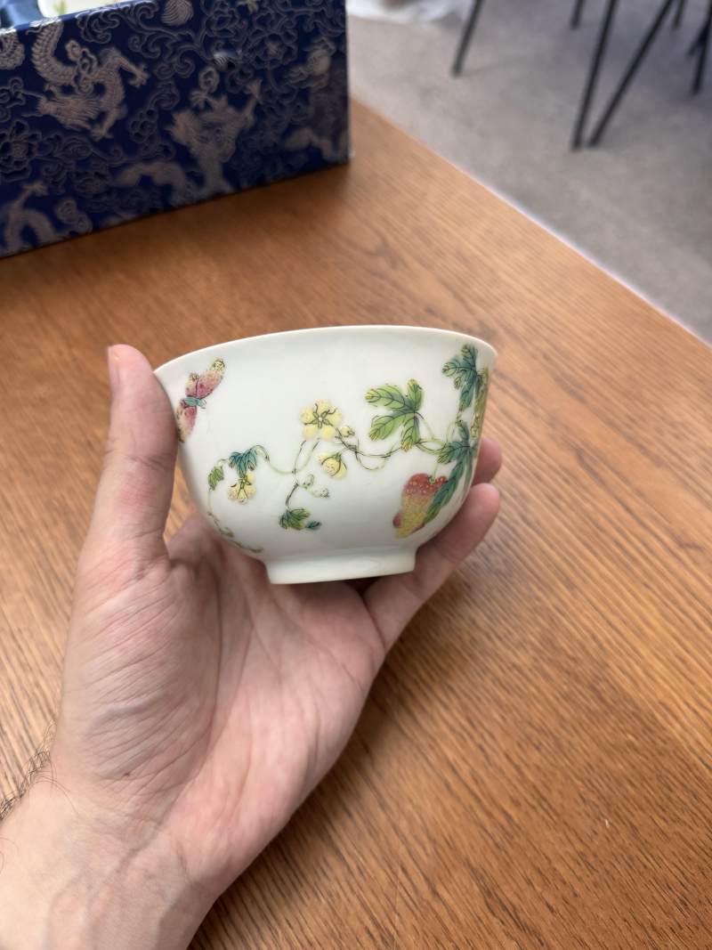 清道光 粉彩癩瓜紋蓋盌一對 《大清道光年製》款 | Santos Collection | A pair of fine Chinese famille-rose 'bitter melon' bowls and covers, Qing dynasty, Daoguang mark and period - 图51