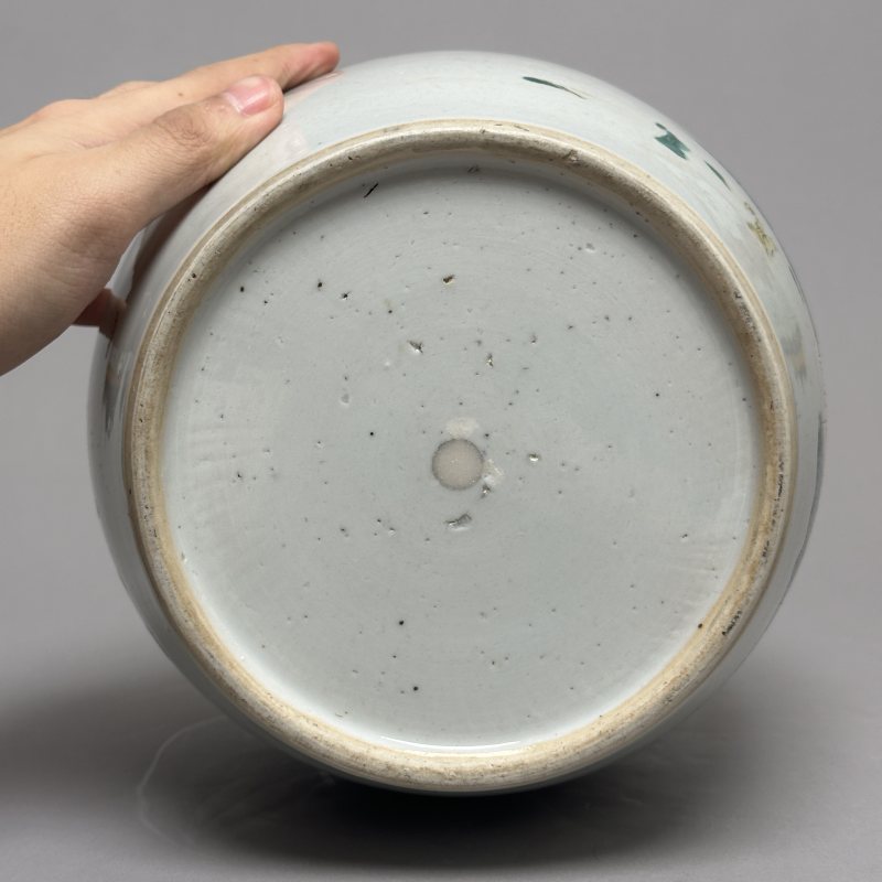 清乾隆 粉彩山水图盖罐 - 图4