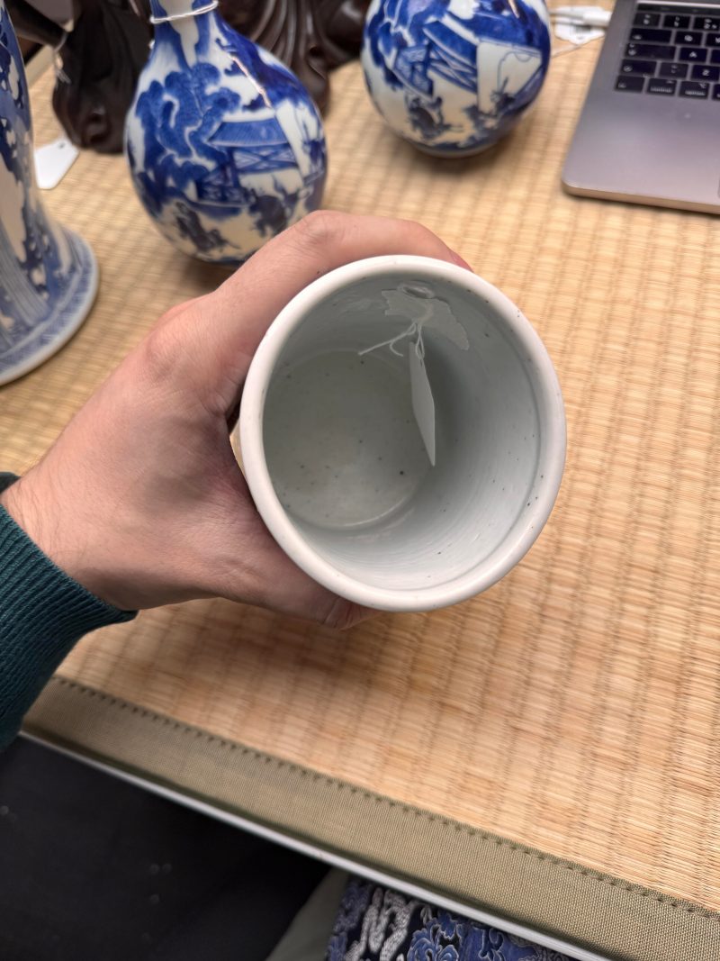 清康熙 青花赤壁賦筆筒 | Santos Collection | A fine Chinese blue and white 'Ode to the Red Cliffs' brushpot, Qing dynasty, Kangxi period - 图15