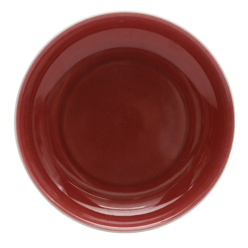 十九/二十世紀 紅釉盤 《大清雍正年製》款 | A Chinese copper-red glazed dish, 19th/20th century
