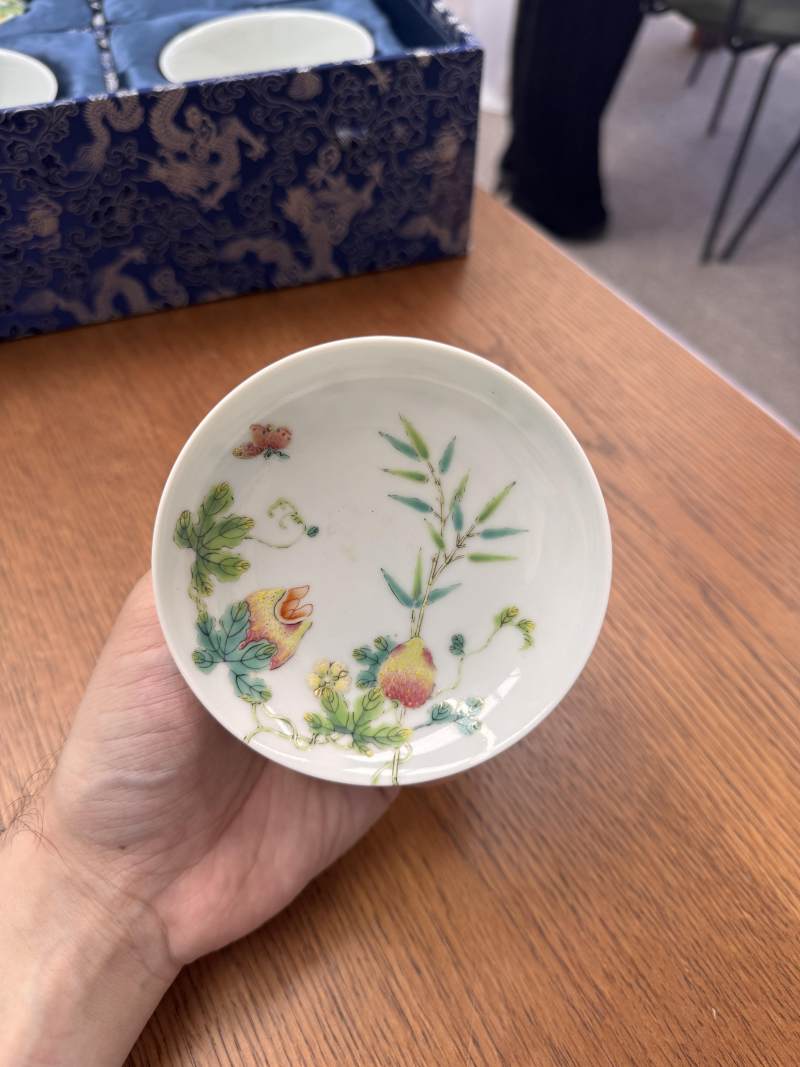 清道光 粉彩癩瓜紋蓋盌一對 《大清道光年製》款 | Santos Collection | A pair of fine Chinese famille-rose 'bitter melon' bowls and covers, Qing dynasty, Daoguang mark and period - 图11