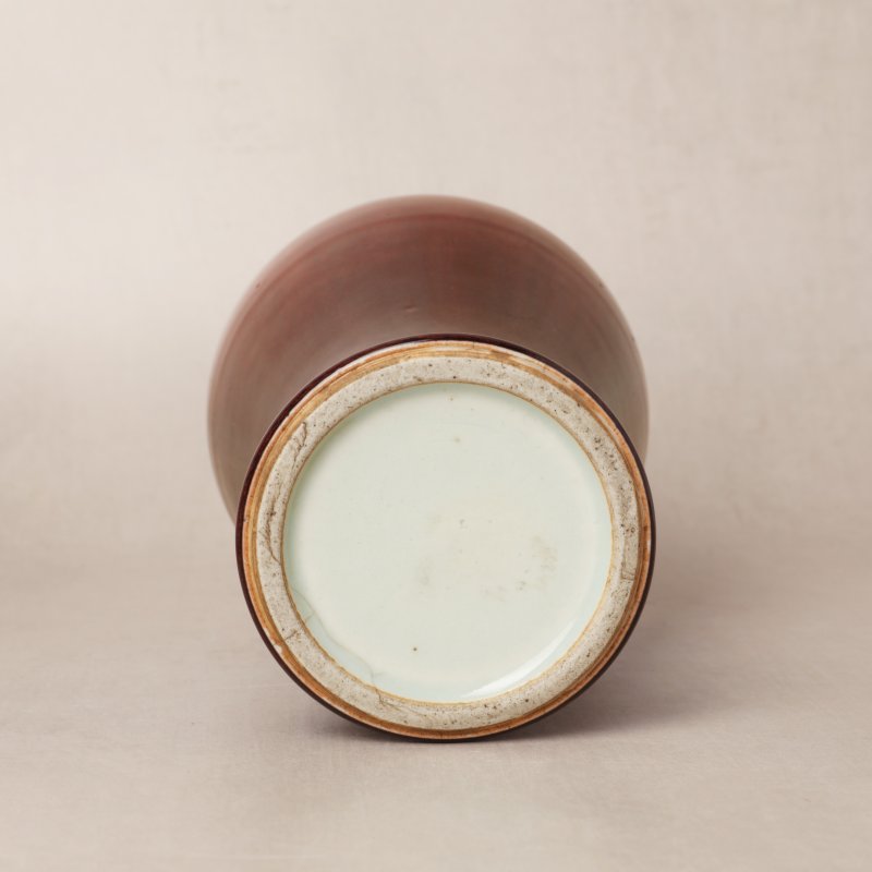 清十八世紀 仿郎窯紅釉瓶 | A fine Chinese Langyao-type copper-red vase, Qing dynasty, 18th century - 图11