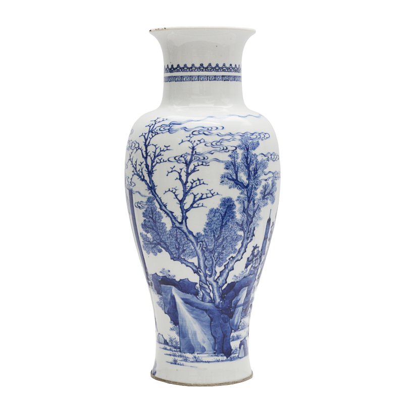 十九至二十世紀 青花人物圖棒槌瓶 | A Chinese blue and white 'figural' baluster vase, 19th-20th century - 图2