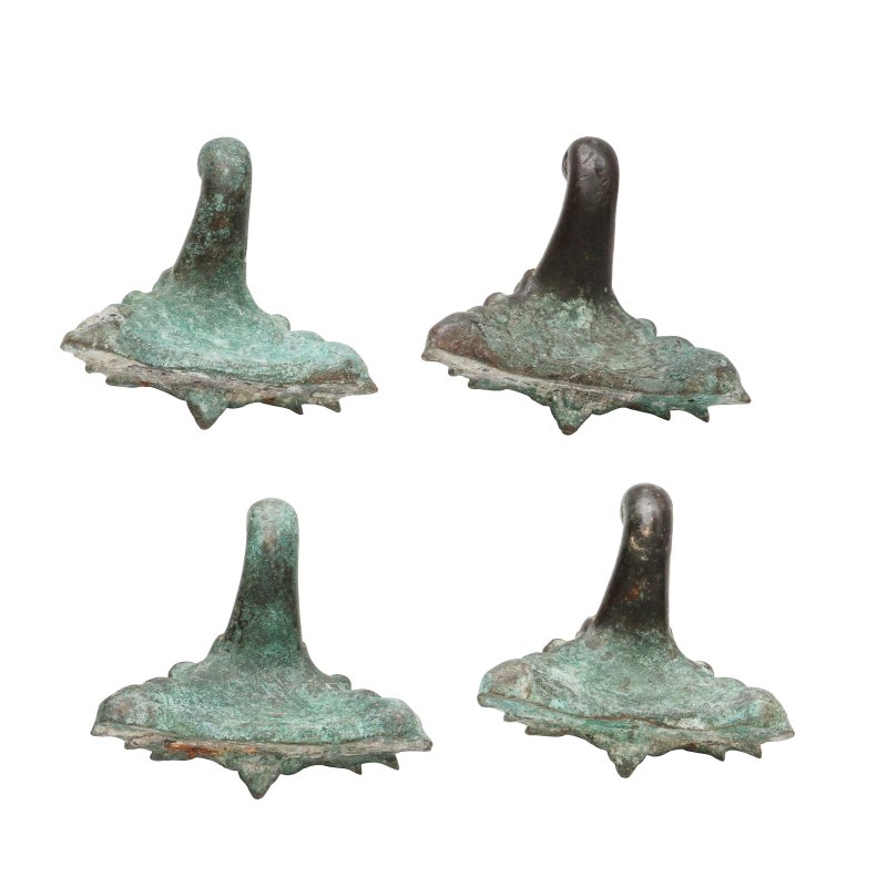 十九至二十世紀 銅雕獸首腳腿一組四件 | Four Chinese bronze beast-form cabriole legs, 19th-20th century - 图3