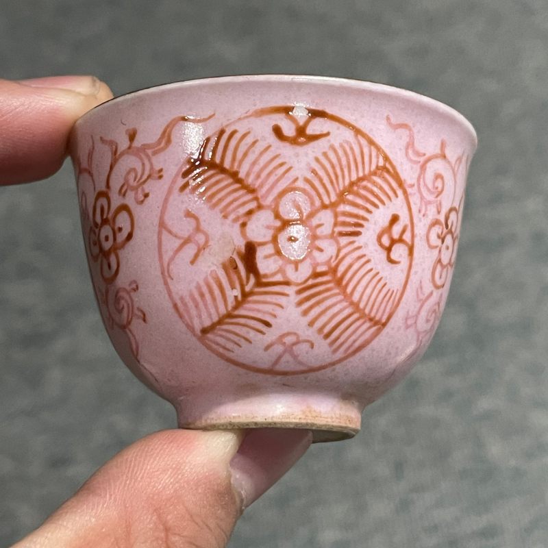 清 轧道粉彩什锦杯一套 - 图29