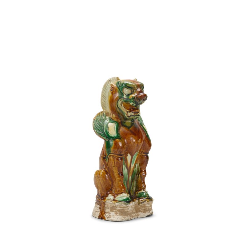 唐 三彩鎮墓獸 | A SMALL SANCAI-GLAZED GUARDIAN - 图3