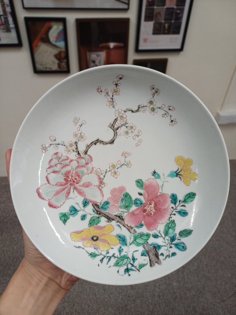 清雍正 粉彩過枝花卉紋盤 | Santos Collection | A fine Chinese famille-rose 'blossoms' dish, Qing dynasty, Yongzheng period - 图7