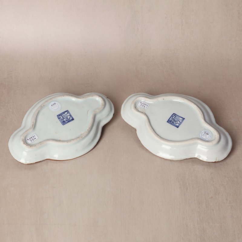明天啟 五彩古染付向付小盤一對 | Santos Collection | A pair of Chinese kosometsuke wucai 'mukozuke' dishes, Ming dynasty, Tianqi period - 图9