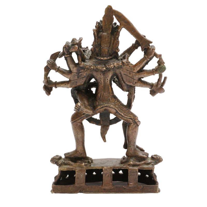 清十八世紀 西藏銅勝樂金剛立像 | A Tibetan bronze figure of Chakrasamvara, Qing dynasty, 18th century - 图2