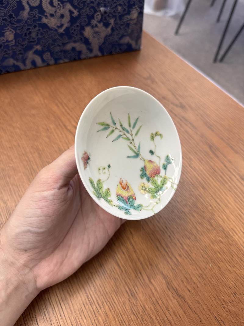清道光 粉彩癩瓜紋蓋盌一對 《大清道光年製》款 | Santos Collection | A pair of fine Chinese famille-rose 'bitter melon' bowls and covers, Qing dynasty, Daoguang mark and period - 图42