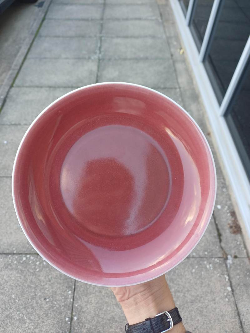 十九/二十世紀 紅釉盤 《大清雍正年製》款 | A Chinese copper-red glazed dish, 19th/20th century - 图3