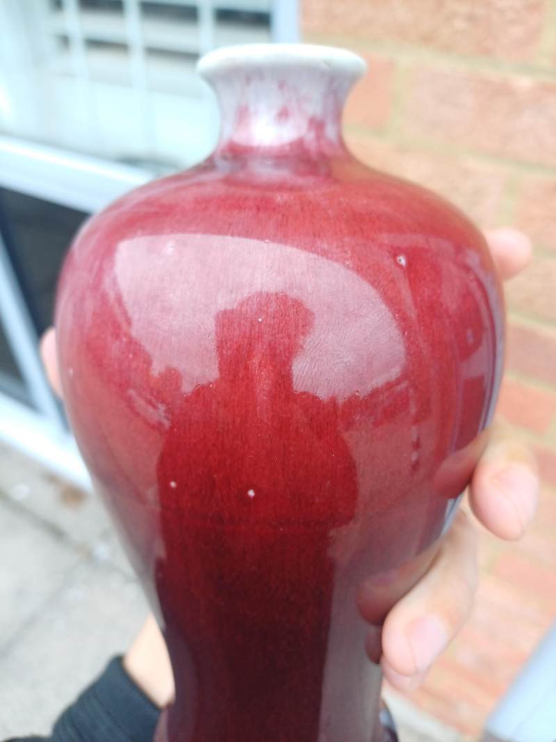 清十八世紀 仿郎窯紅釉瓶 | A fine Chinese Langyao-type copper-red vase, Qing dynasty, 18th century - 图8