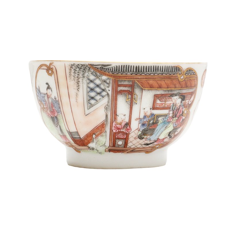 清雍正 粉彩人物故事圖盃 | A Chinese famille-rose 'figural' cup, Qing dynasty, Yongzheng period