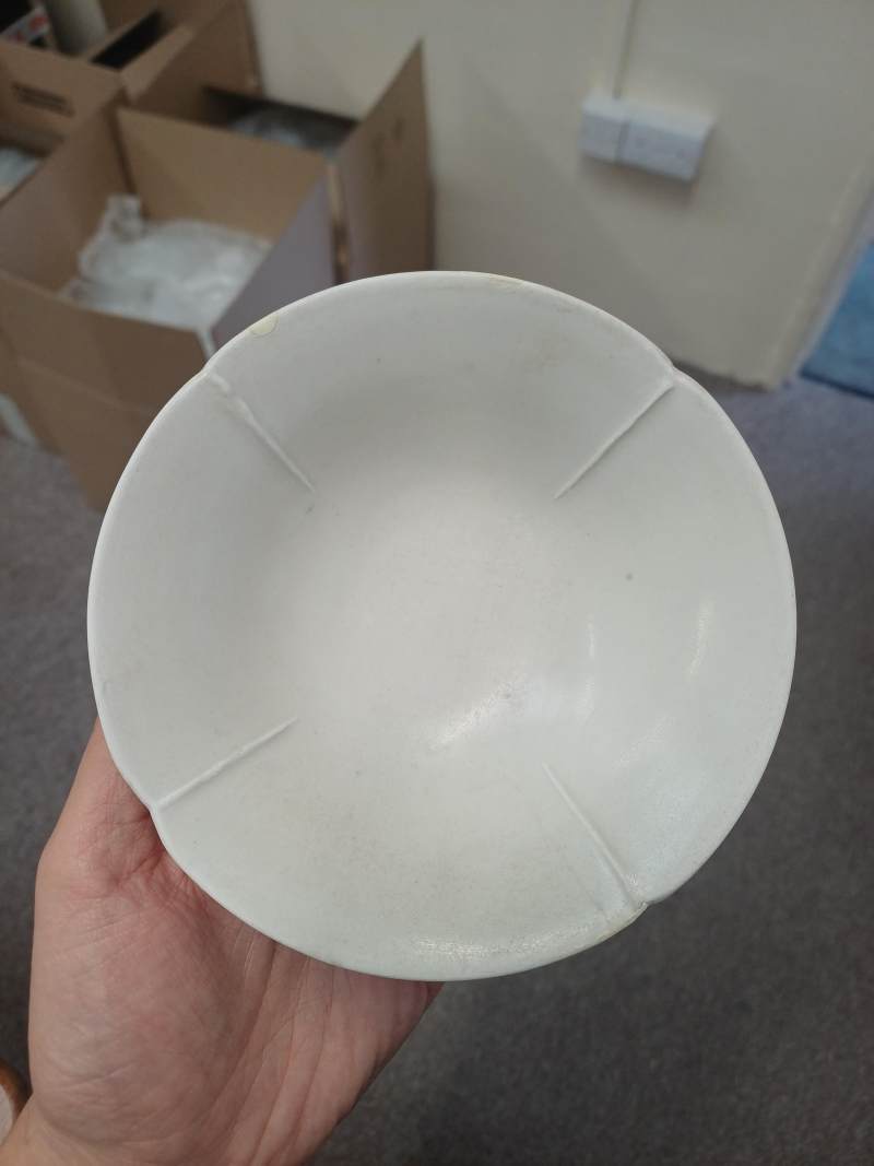 唐至五代 邢窯白釉盌連托 | A rare Chinese Xing white-glazed bowl and stand, Tang-Five dynasties - 图4