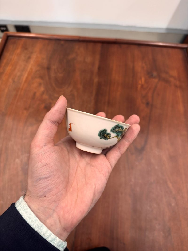 清同治 粉彩仙人圖盌 《同治年製》款 | A Chinese famille-rose 'immortal' bowl, Qing dynasty, Tongzhi period - 图7