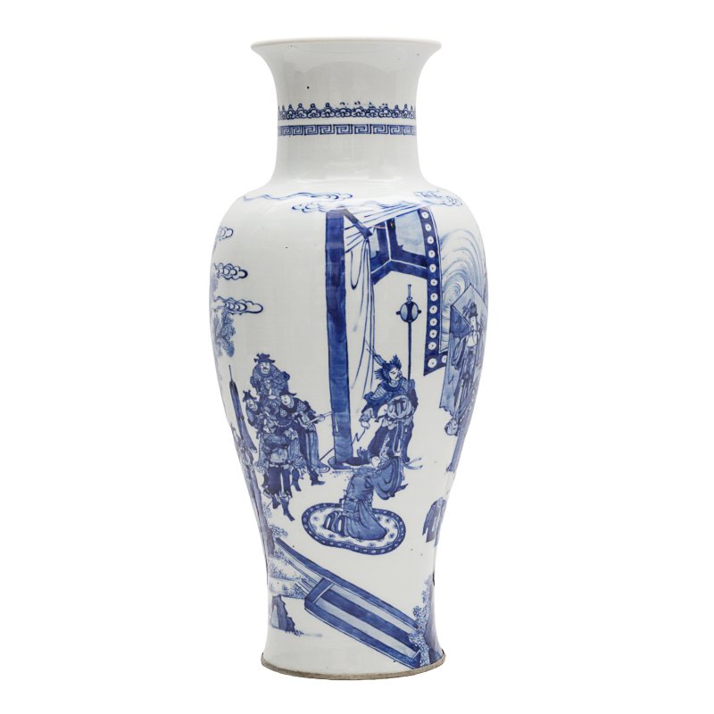十九至二十世紀 青花人物圖棒槌瓶 | A Chinese blue and white 'figural' baluster vase, 19th-20th century - 图3