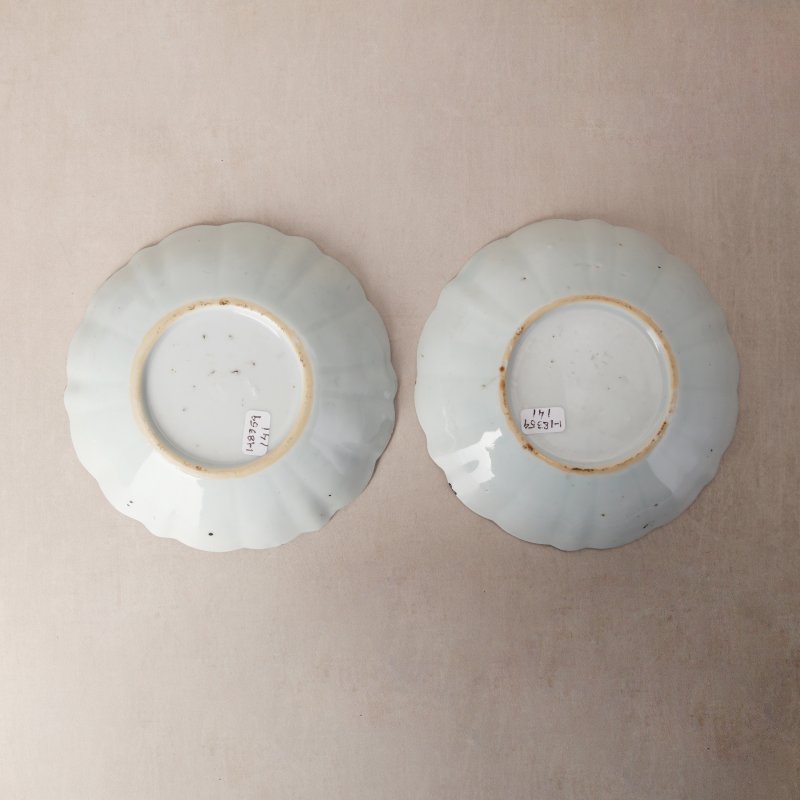 清順治 青花雲鶴紋盤一對 | Santos Collection | A pair of Chinese blue and white 'crane' dishes, Qing dynasty, Shunzhi period - 图2