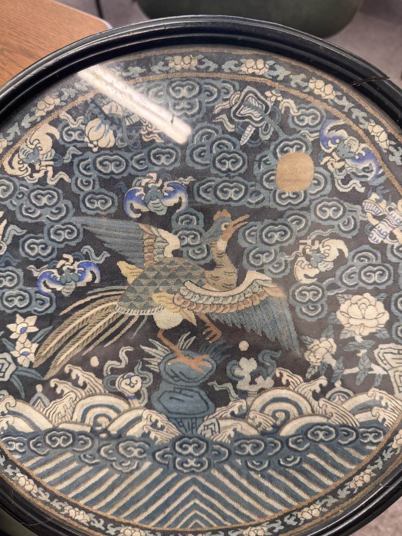 清十八/十九世紀 緙絲文官錦雞紋團補 | A fine Chinese silk kesi 'pheasant' roundel, Qing dynasty, 18th/19th century - 图11