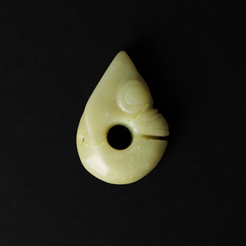 二十世紀 仿古玉豬龍 | A Chinese archaistic jade 'pig dragon' carving, zhulong, 20th century