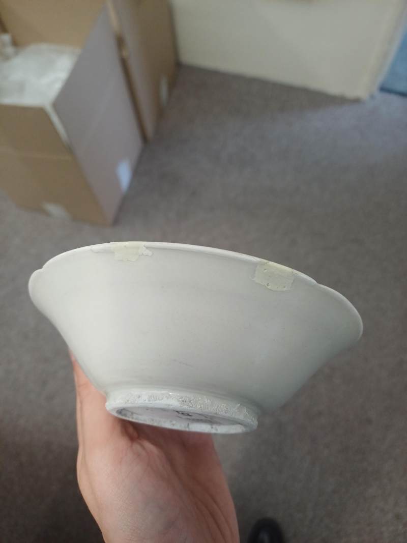 唐至五代 邢窯白釉盌連托 | A rare Chinese Xing white-glazed bowl and stand, Tang-Five dynasties - 图6