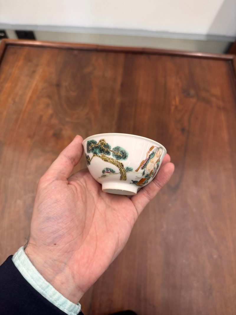 清同治 粉彩仙人圖盌 《同治年製》款 | A Chinese famille-rose 'immortal' bowl, Qing dynasty, Tongzhi period - 图8