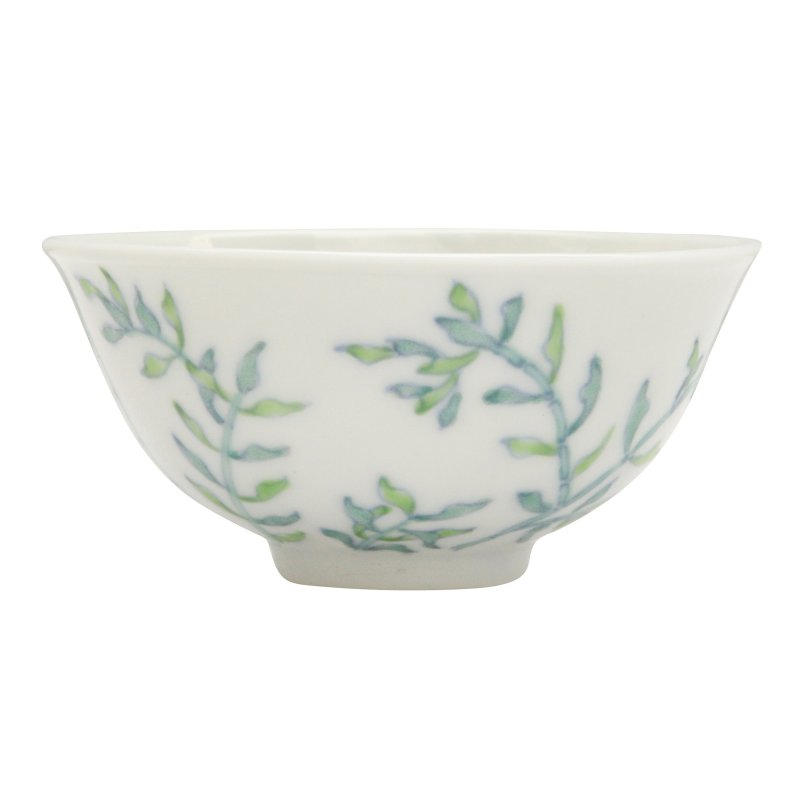 民國 鬪彩竹紋盌 《大清光緒年製》款 | A Chinese doucai 'bamboo' cup, Republic period - 图2