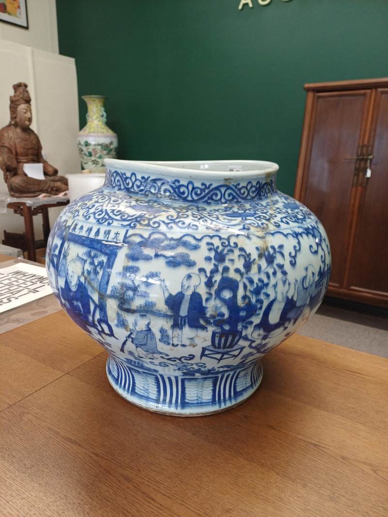 清十八世紀 青花百子圖瓶 | A large Chinese blue and white 'boys' vase, Qing dynasty, 18th century - 图19