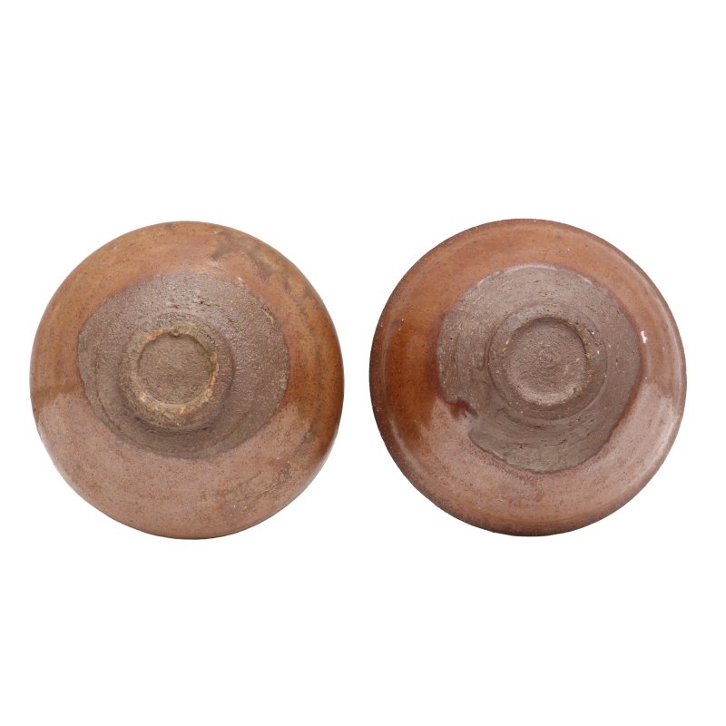 宋 建窯醬釉盌一組兩件 | Two Chinese Jian russet-glazed tea bowls, Song dynasty - 图3