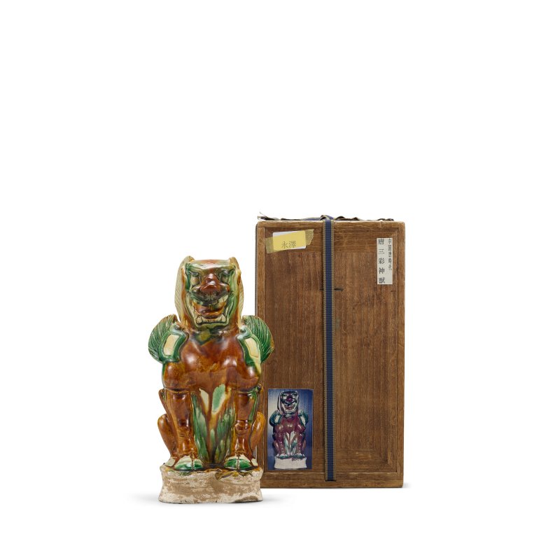 唐 三彩鎮墓獸 | A SMALL SANCAI-GLAZED GUARDIAN - 图6