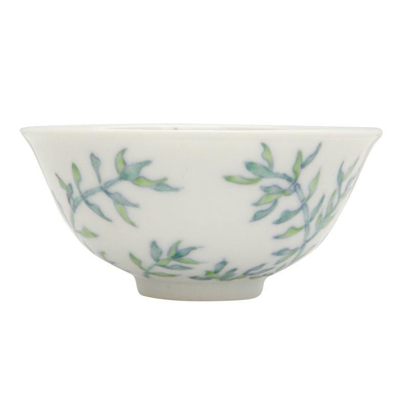民國 鬪彩竹紋盌 《大清光緒年製》款 | A Chinese doucai 'bamboo' cup, Republic period - 图3
