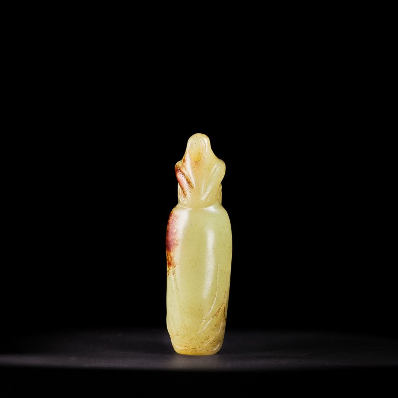 宋或以後 黃玉胡人像 | A YELLOW-JADE FIGURE OF A FOREIGNER - 图2