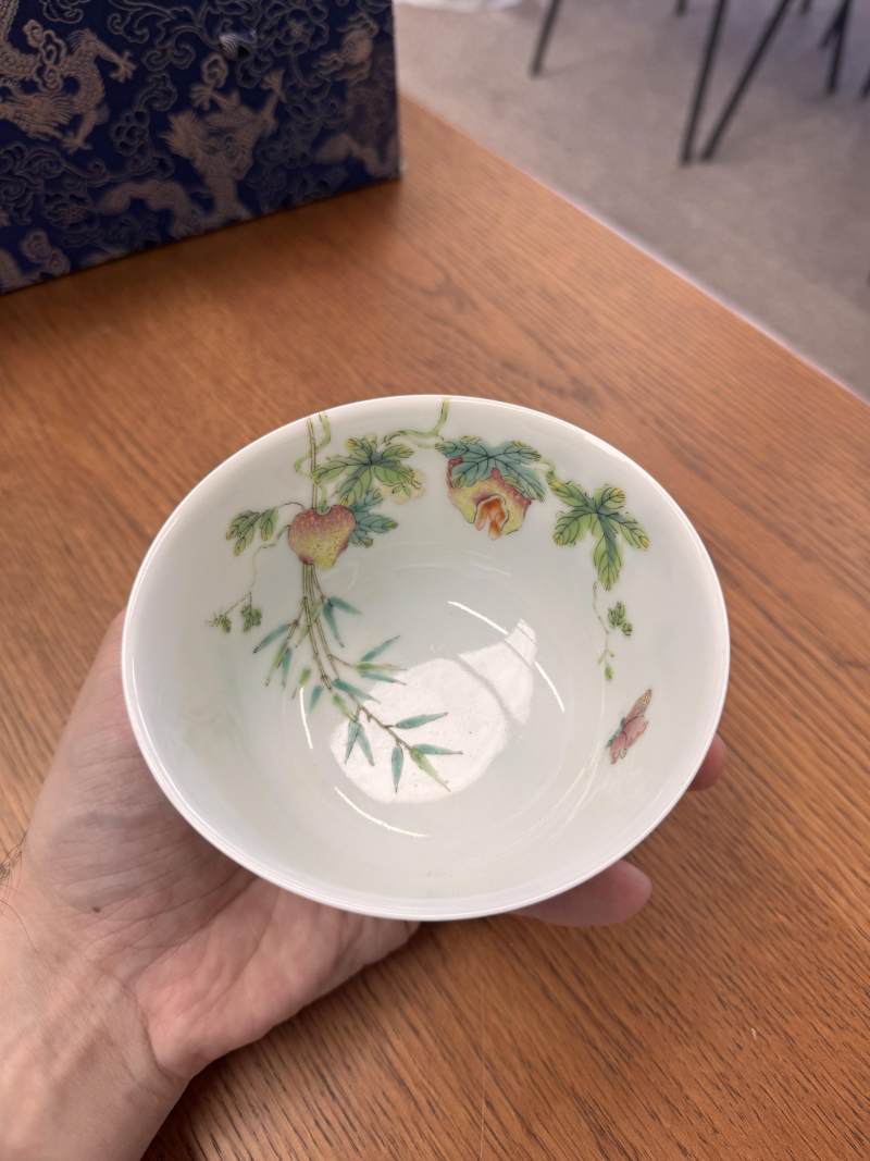 清道光 粉彩癩瓜紋蓋盌一對 《大清道光年製》款 | Santos Collection | A pair of fine Chinese famille-rose 'bitter melon' bowls and covers, Qing dynasty, Daoguang mark and period - 图53