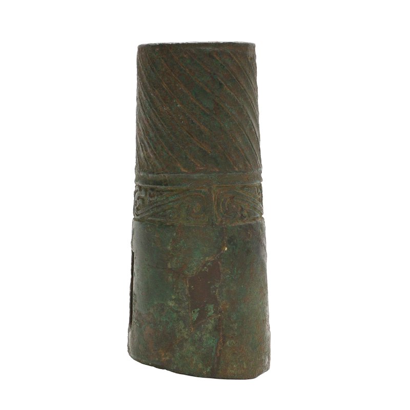 西周 銅車軸飾 | A Chinese bronze chariot-axle tubular cap fitting, Western Zhou Dynasty - 图4