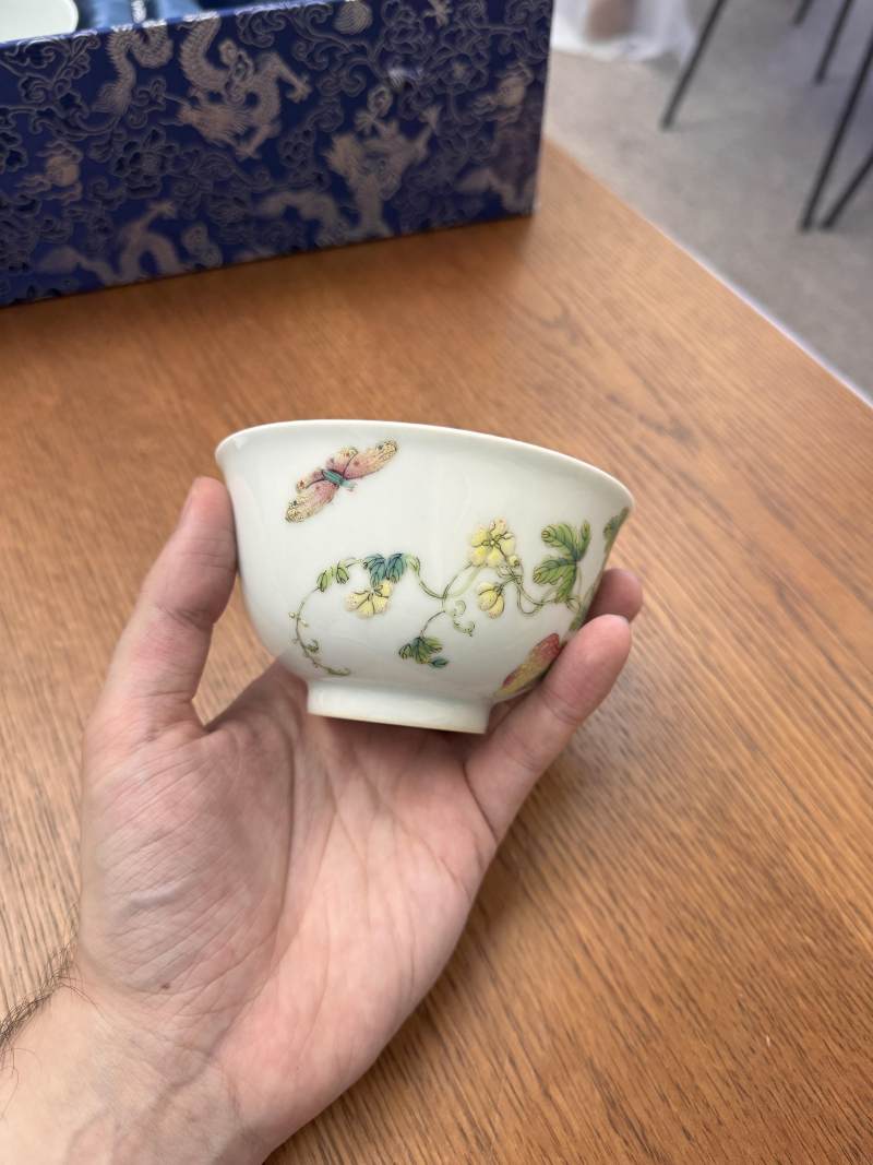 清道光 粉彩癩瓜紋蓋盌一對 《大清道光年製》款 | Santos Collection | A pair of fine Chinese famille-rose 'bitter melon' bowls and covers, Qing dynasty, Daoguang mark and period - 图13