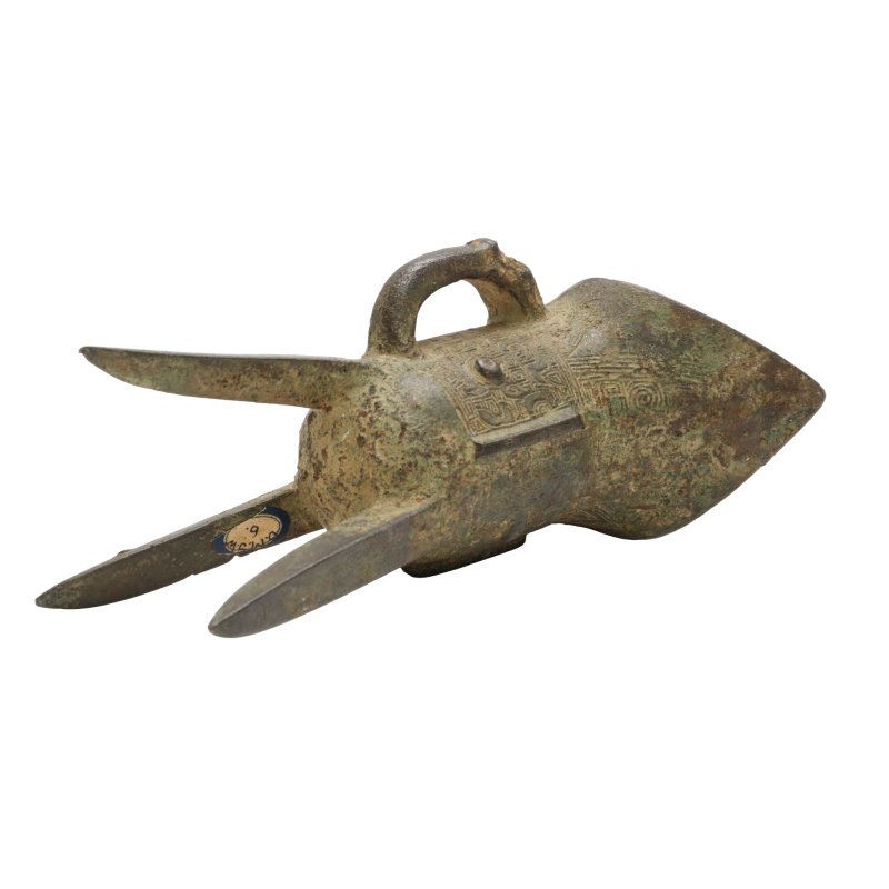 商 青銅爵 | An inscribed Chinese archaic bronze ritual wine vessel, jue, Shang dynasty - 图9