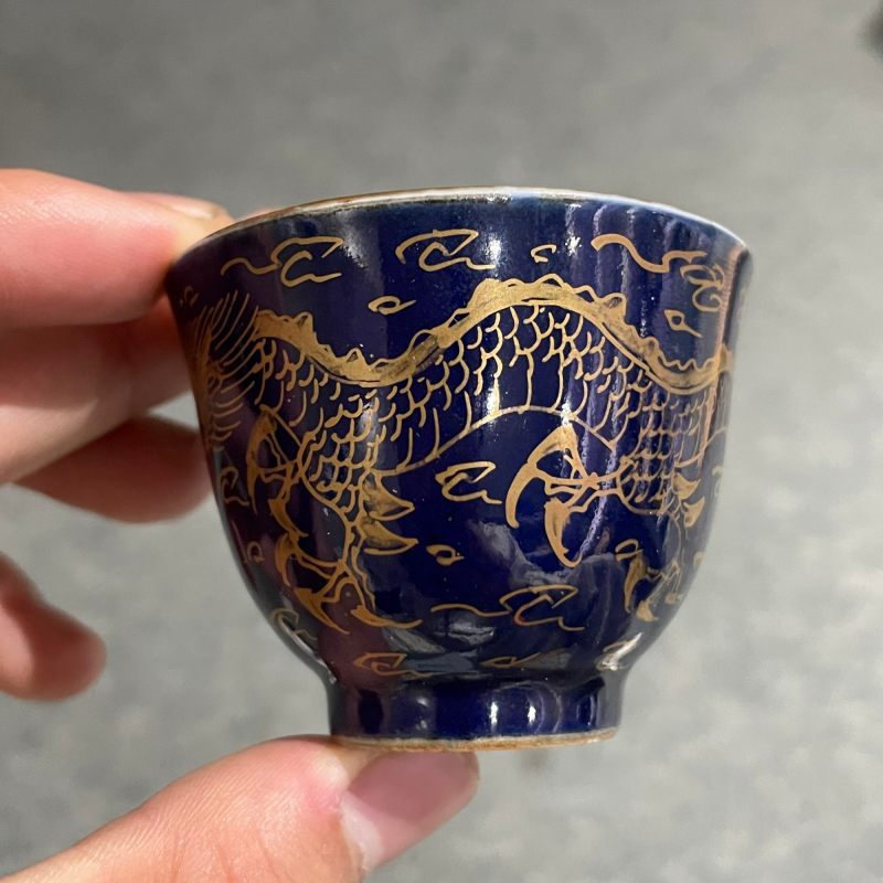 清 轧道粉彩什锦杯一套 - 图35