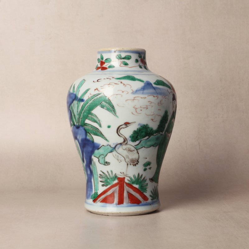 十七世紀 五彩高士圖瓶 | Santos Collection | A Chinese wucai 'official and attendant' vase, 17th century - 图16