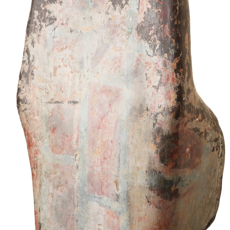 或為北齊 石雕佛立像 | A Chinese limestone figure of standing Buddha, possibly Northern Qi dynasty - 图5