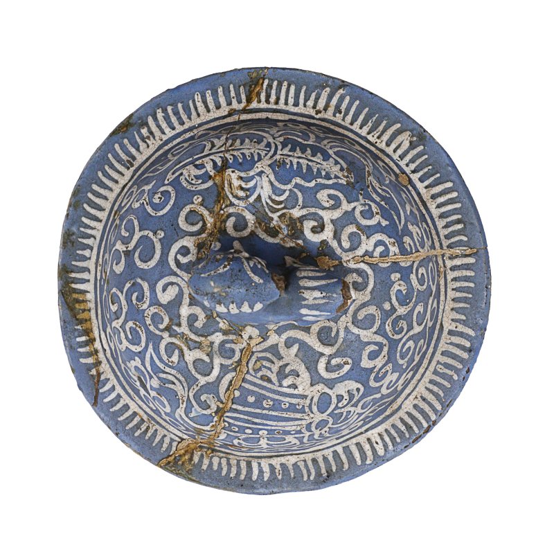 清 或為石灣窯 泥彩繪蓋罐 | An unusual Chinese slip-decorated jar and cover, Qing dynasty, probably Shiwan kilns - 图4