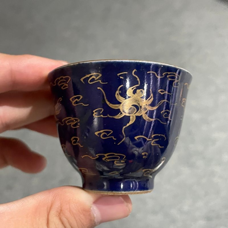 清 轧道粉彩什锦杯一套 - 图36