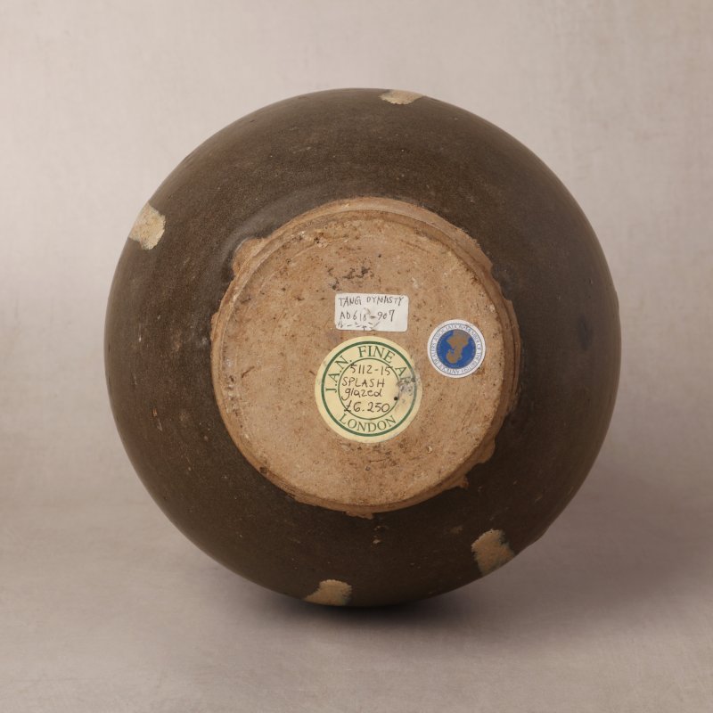 唐 黑釉藍斑罐 | A Chinese phosphatic-splashed handled jar, Tang dynasty - 图3