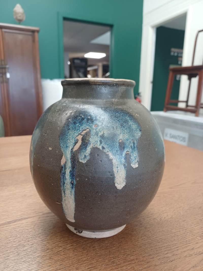唐 黑釉藍斑罐 | A Chinese phosphatic-splashed handled jar, Tang dynasty - 图4