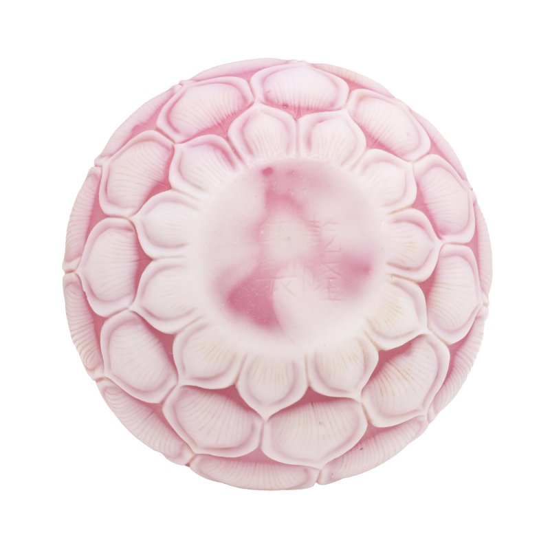十九至二十世紀 京料雕蓮花紋蓋罐 《大清乾隆年製》款 | A Chinese Peking glass 'lotus' jar and cover, 19th-20th century - 图2