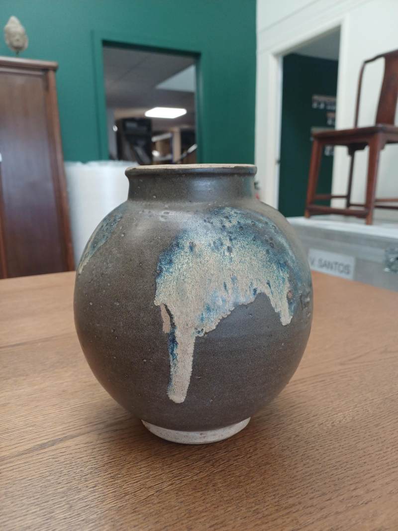 唐 黑釉藍斑罐 | A Chinese phosphatic-splashed handled jar, Tang dynasty - 图12