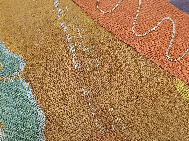 明萬曆 織錦雲龍紋軍儀大旗 | A Chinese silk brocade 'dragon' panel fragment, Ming dynasty, Wanli period - 图13