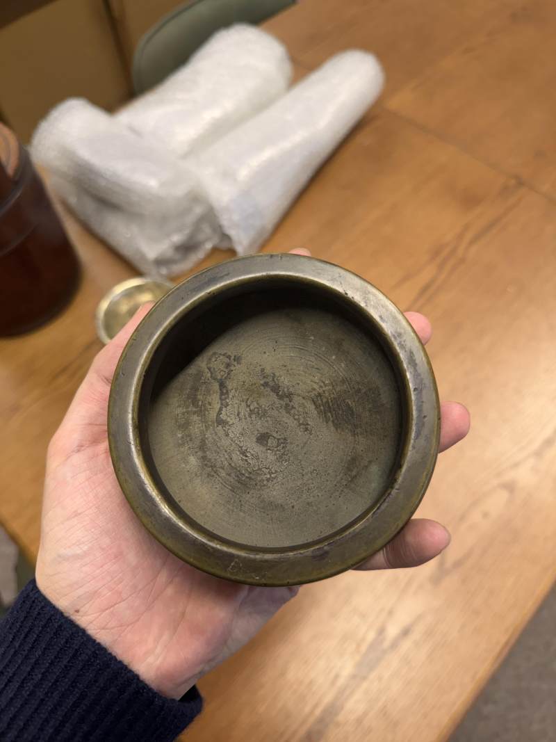清十九世紀 三足銅爐 | A Chinese bronze tripod censer, Qing dynasty, 19th century - 图7