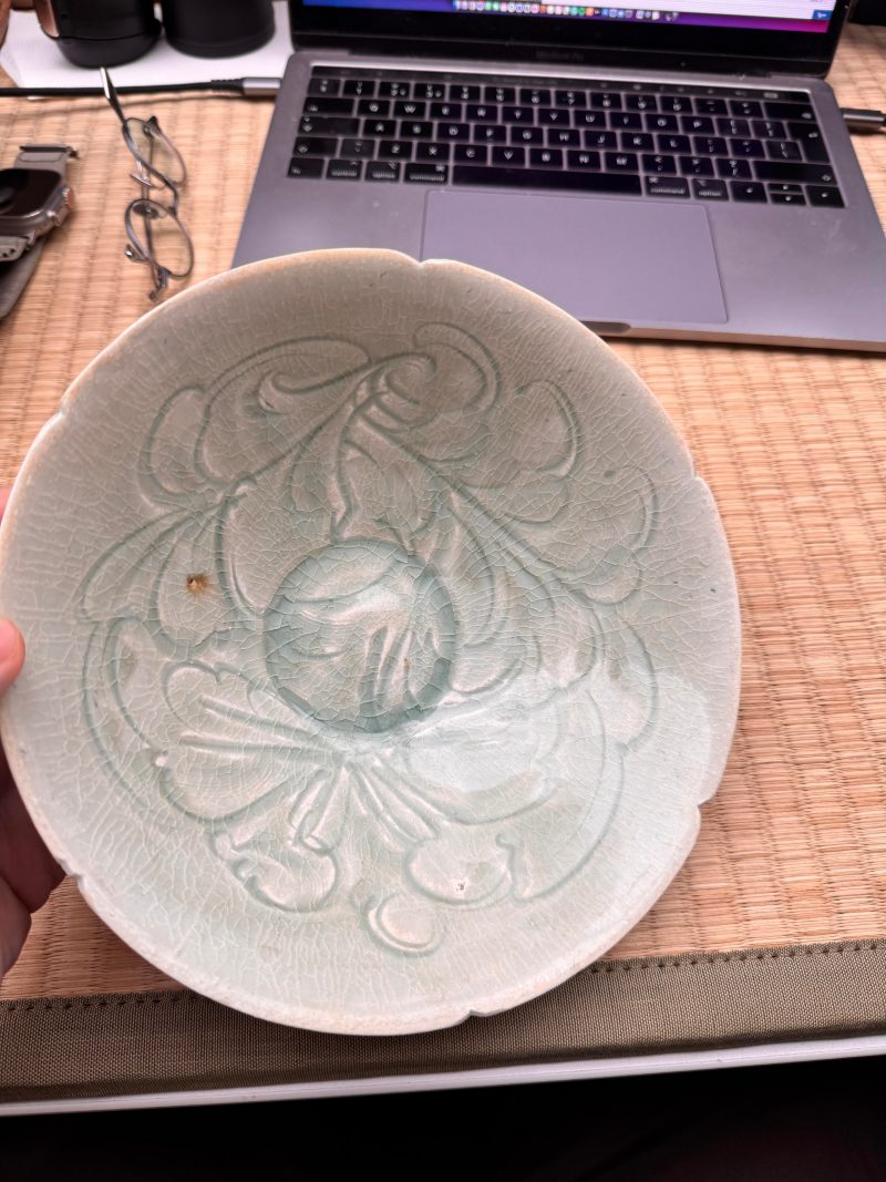 南宋 青白釉刻牡丹紋笠式盌 | Santos Collection | A Chinese Qingbai 'peony' carved bowl, Southern Song dynasty - 图13